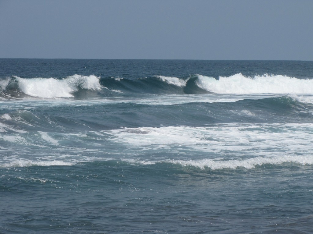 Waves at the Beach in Cuyutlan, Mexico